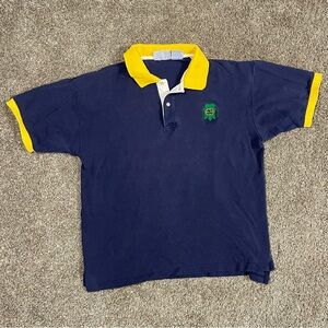 Vintage 90s Notre Dame Fighting Irish The Game University Polo Men’s Size Large